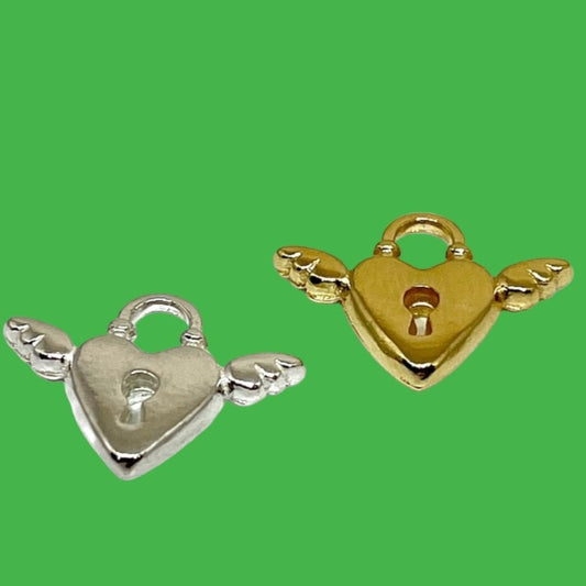 Flying heart (charm for necklace)