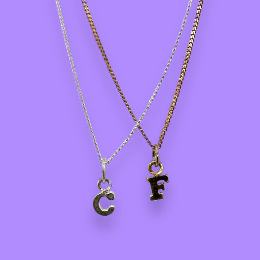 Small letters (charm for necklace)
