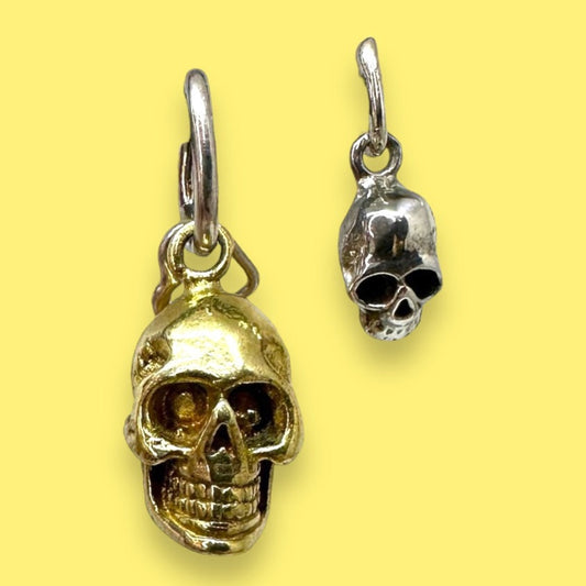 Large &amp; medium skull (charm for necklace)
