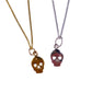 Flat skulls (charms for necklaces)