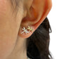 Stud earring with dragonfly