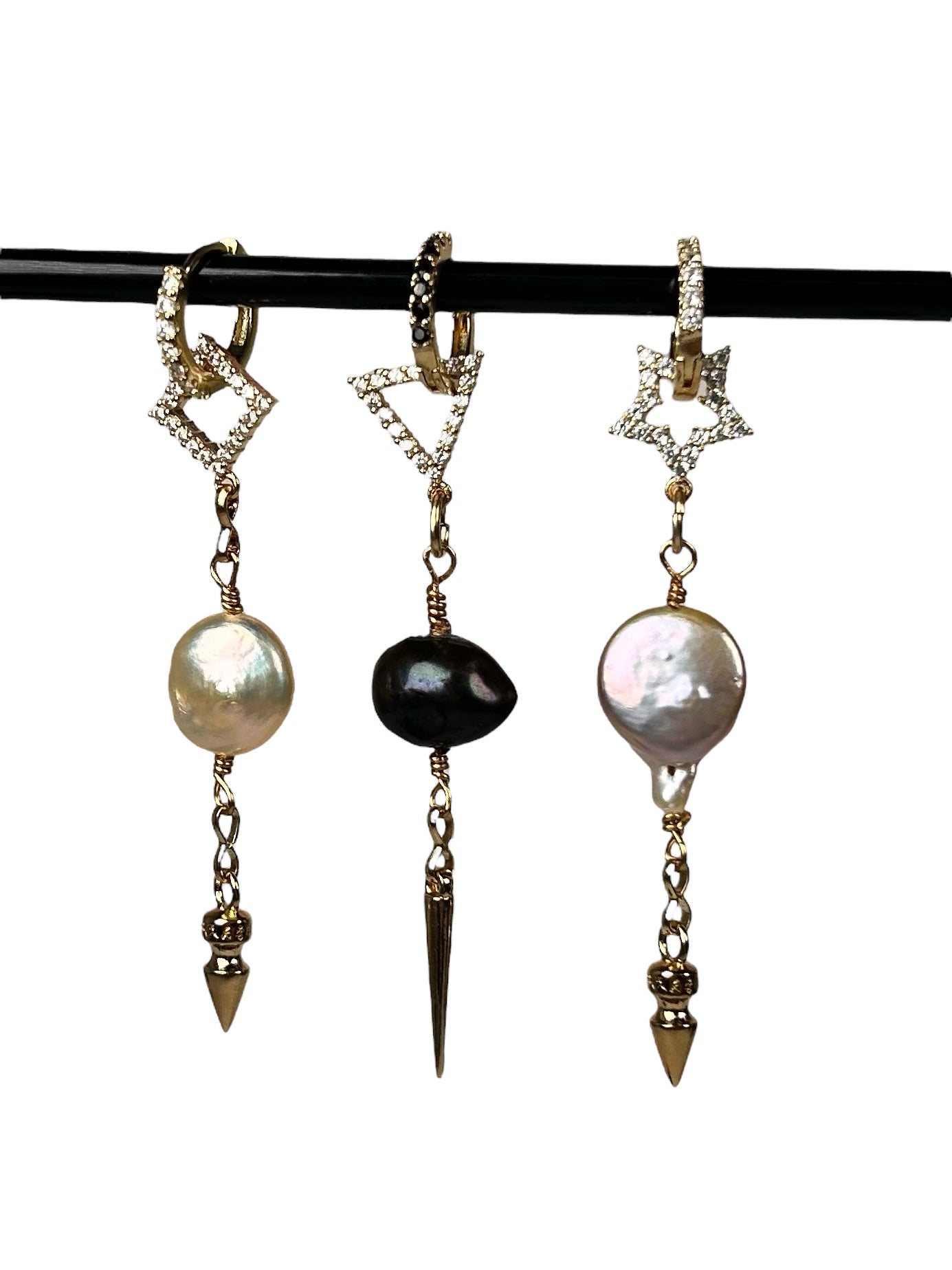 2.0 Short pearl earrings