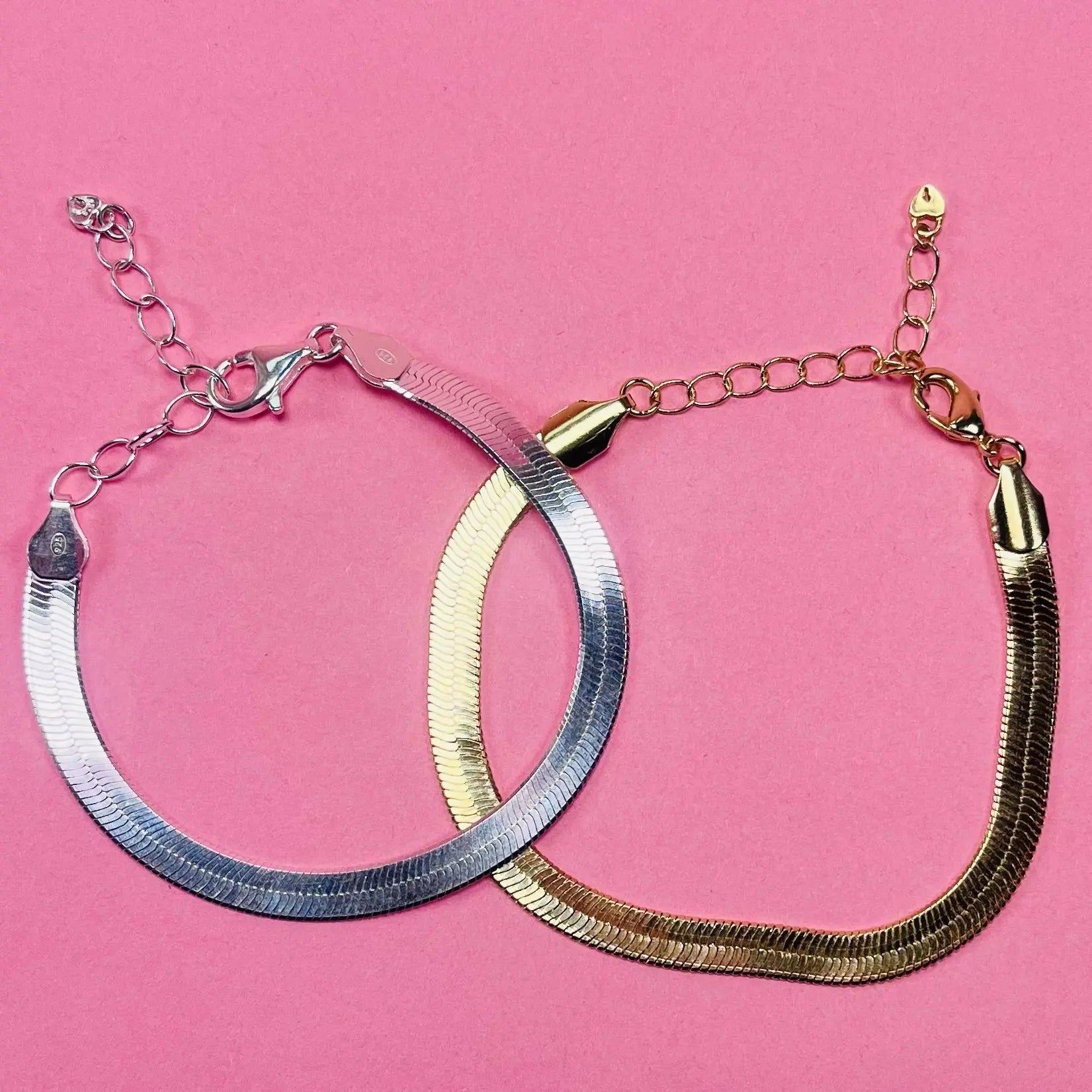 Platt länk armband - L8Hasselblad