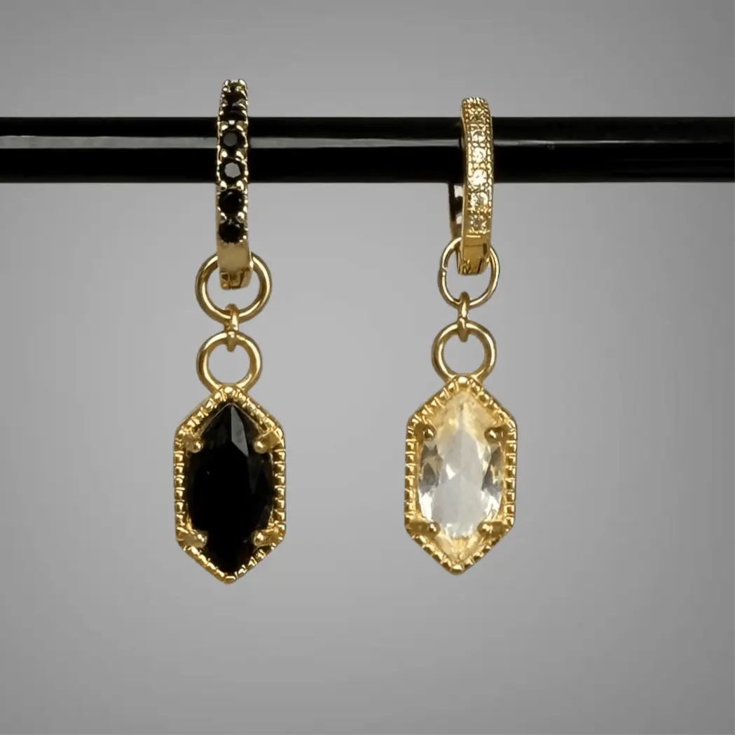 Saphire - guldörhänge - L8Hasselblad