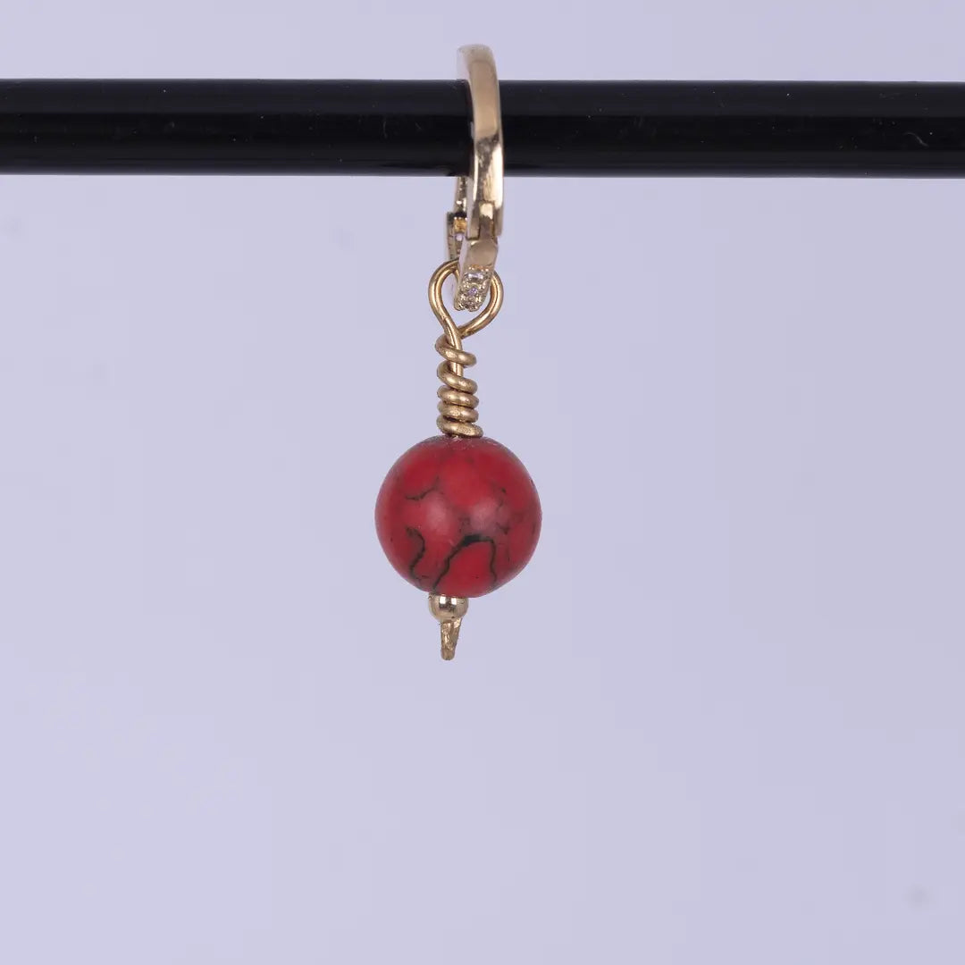 Short and Cute - stenörhängen gulddoublé - L8Hasselblad