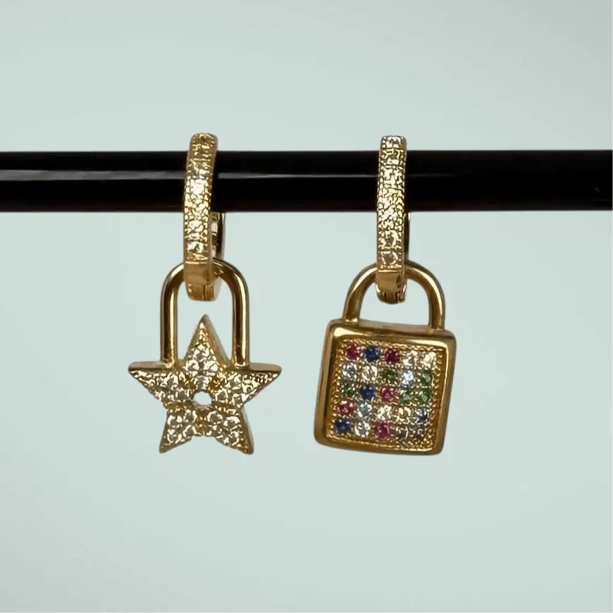 Starlock - guldörhänge - L8Hasselblad