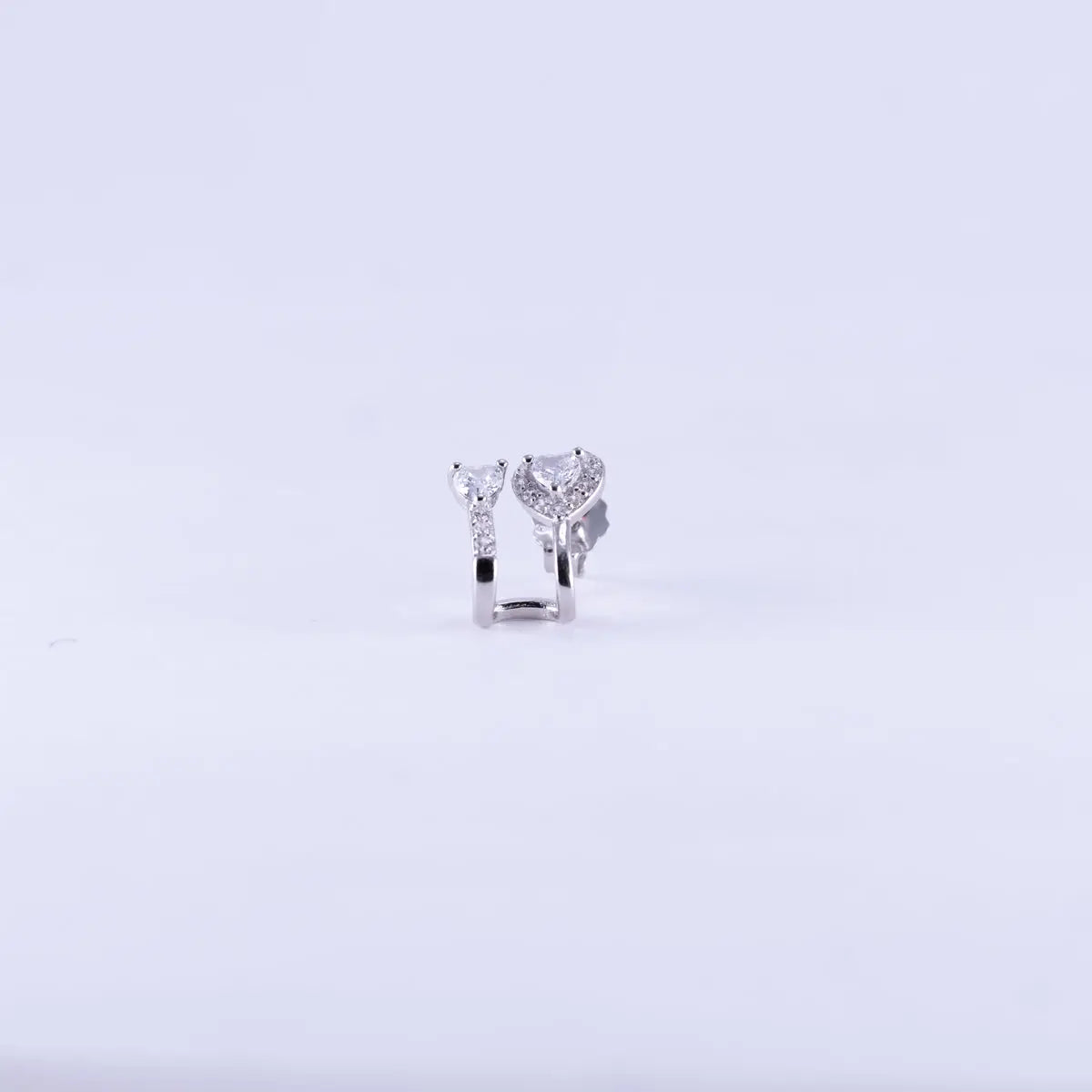 Stiftörhänge - Dubblett Hjärtan L8Hasselblad