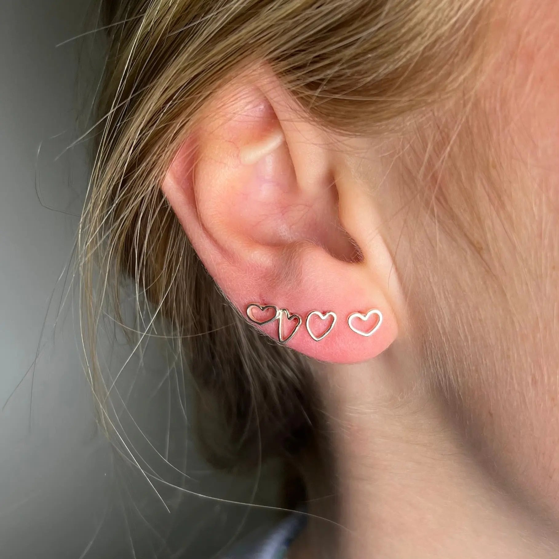 Stiftörhänge - Fyra Hjärtan - L8Hasselblad