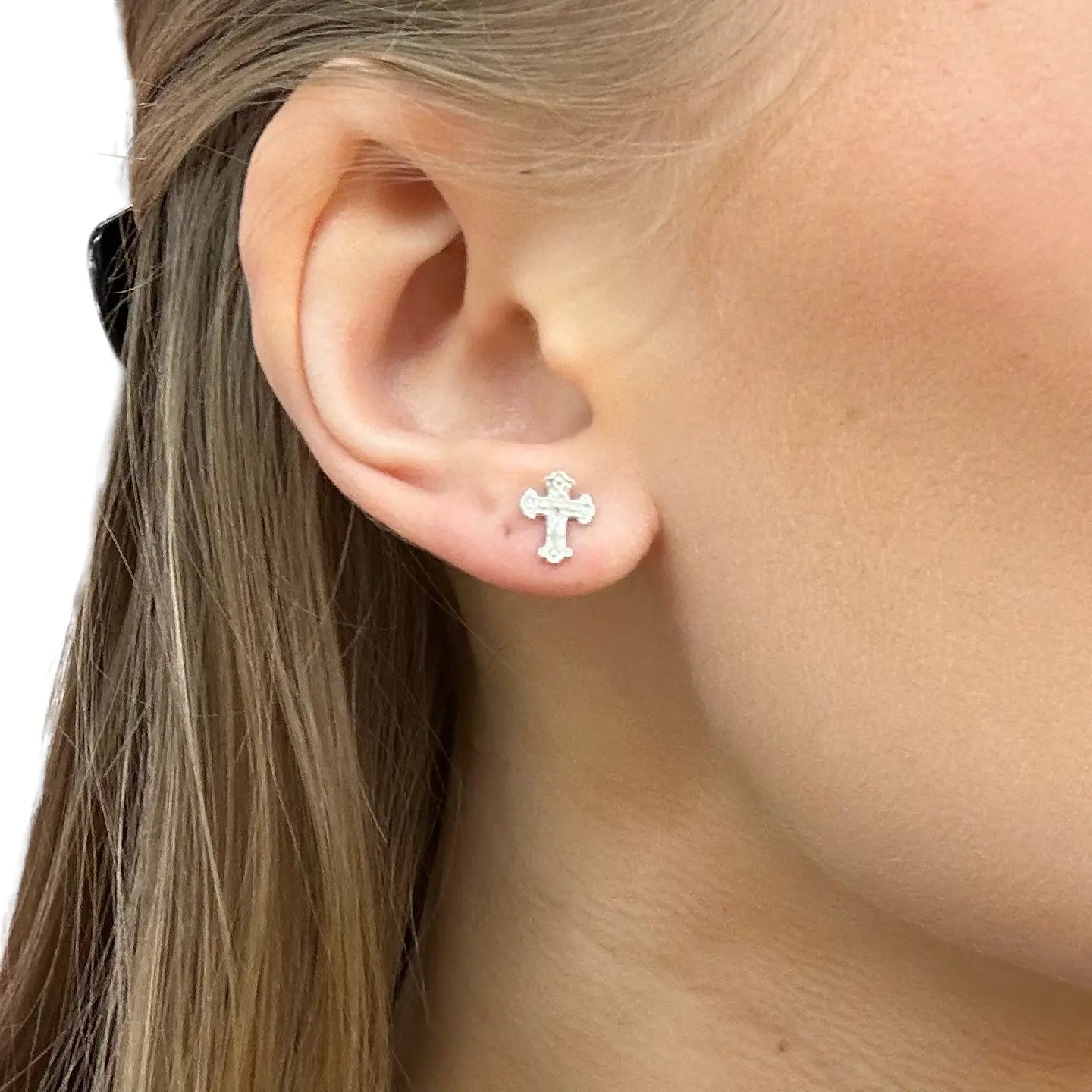 Stiftörhänge - Kors - L8Hasselblad