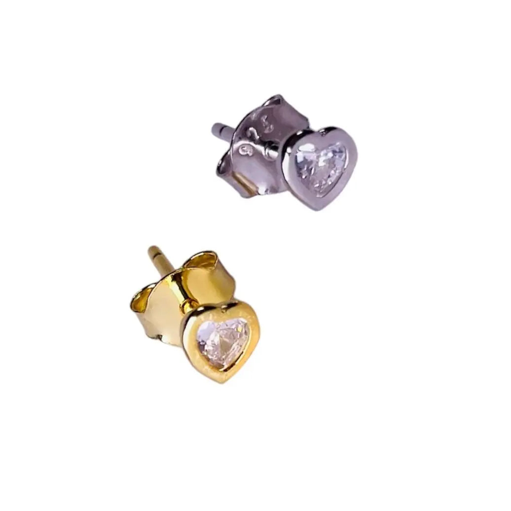 Stiftörhänge - Minihjärtan - L8Hasselblad