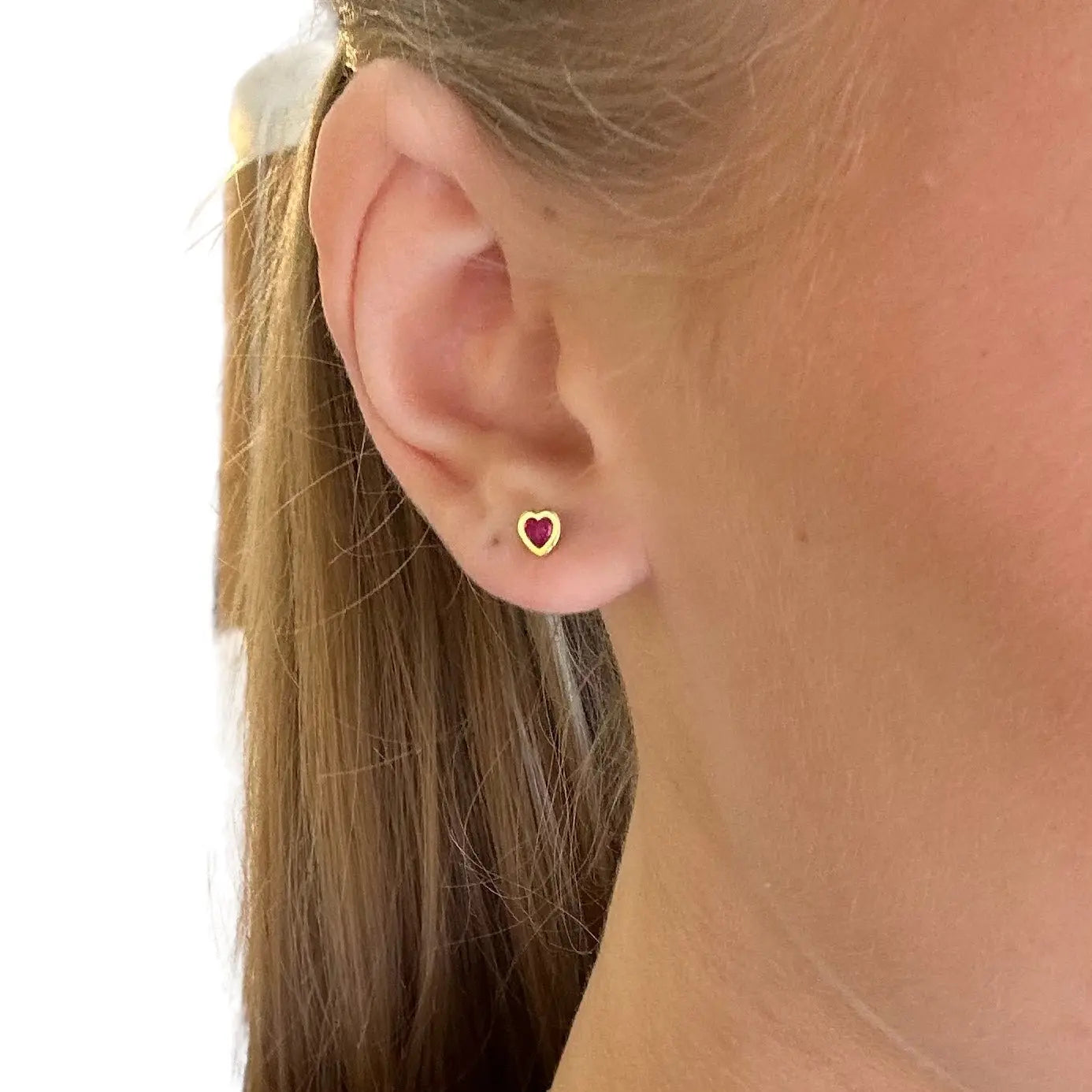 Stiftörhänge - Minihjärtan - L8Hasselblad