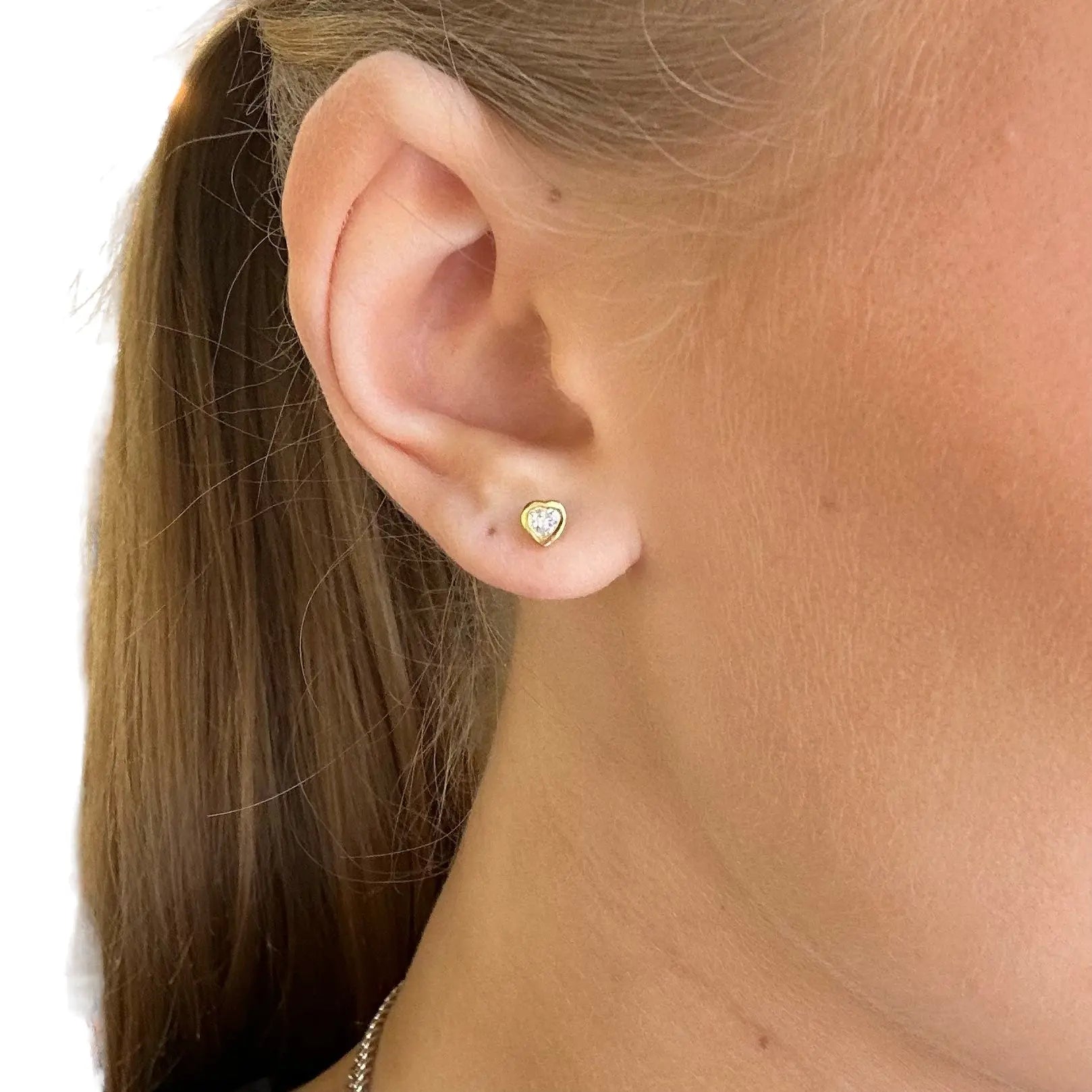 Stiftörhänge - Minihjärtan - L8Hasselblad