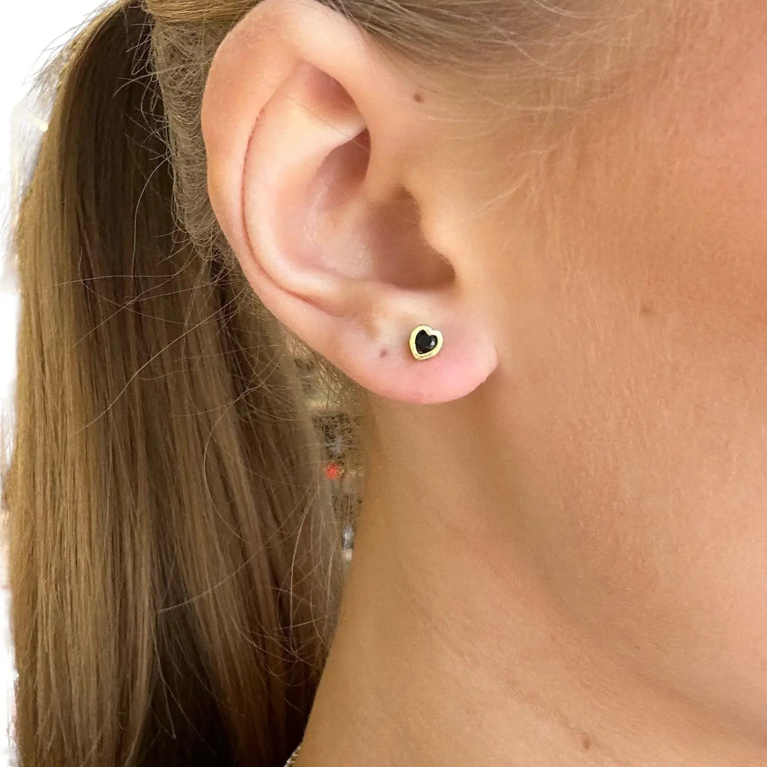 Stiftörhänge - Minihjärtan - L8Hasselblad