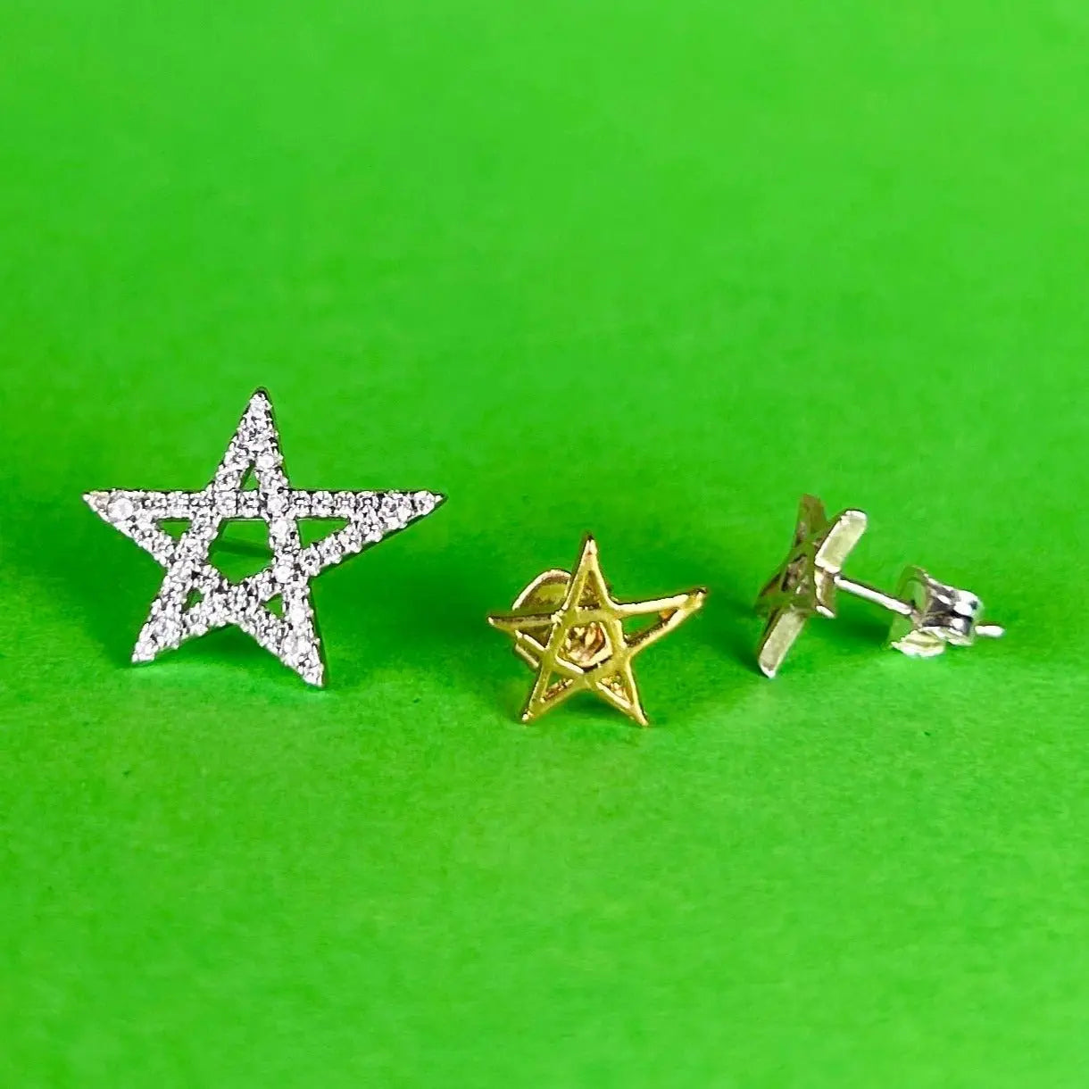 Stiftörhänge - Ojämna Stjärnor - L8Hasselblad