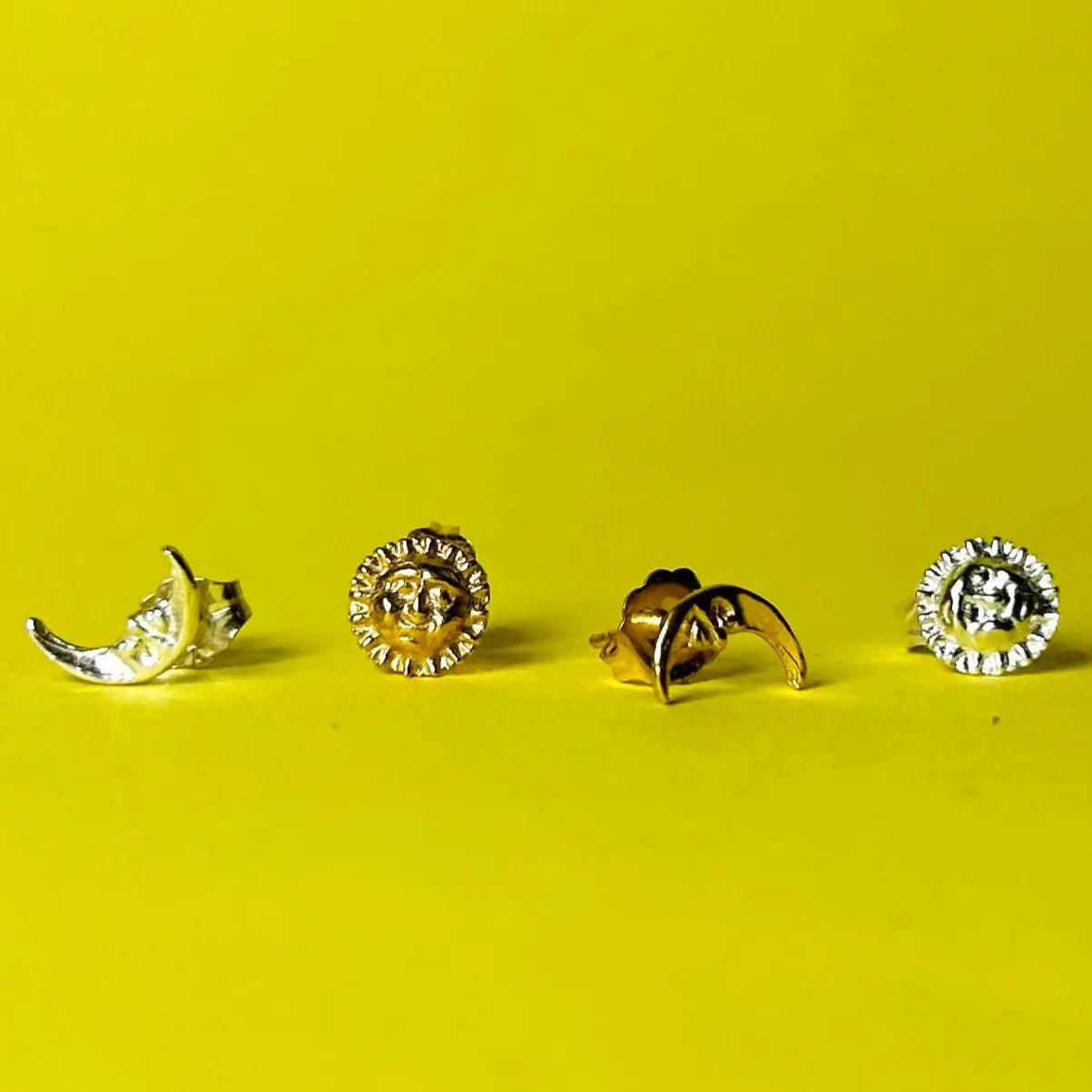 Stiftörhänge - Sol & Måne - L8Hasselblad