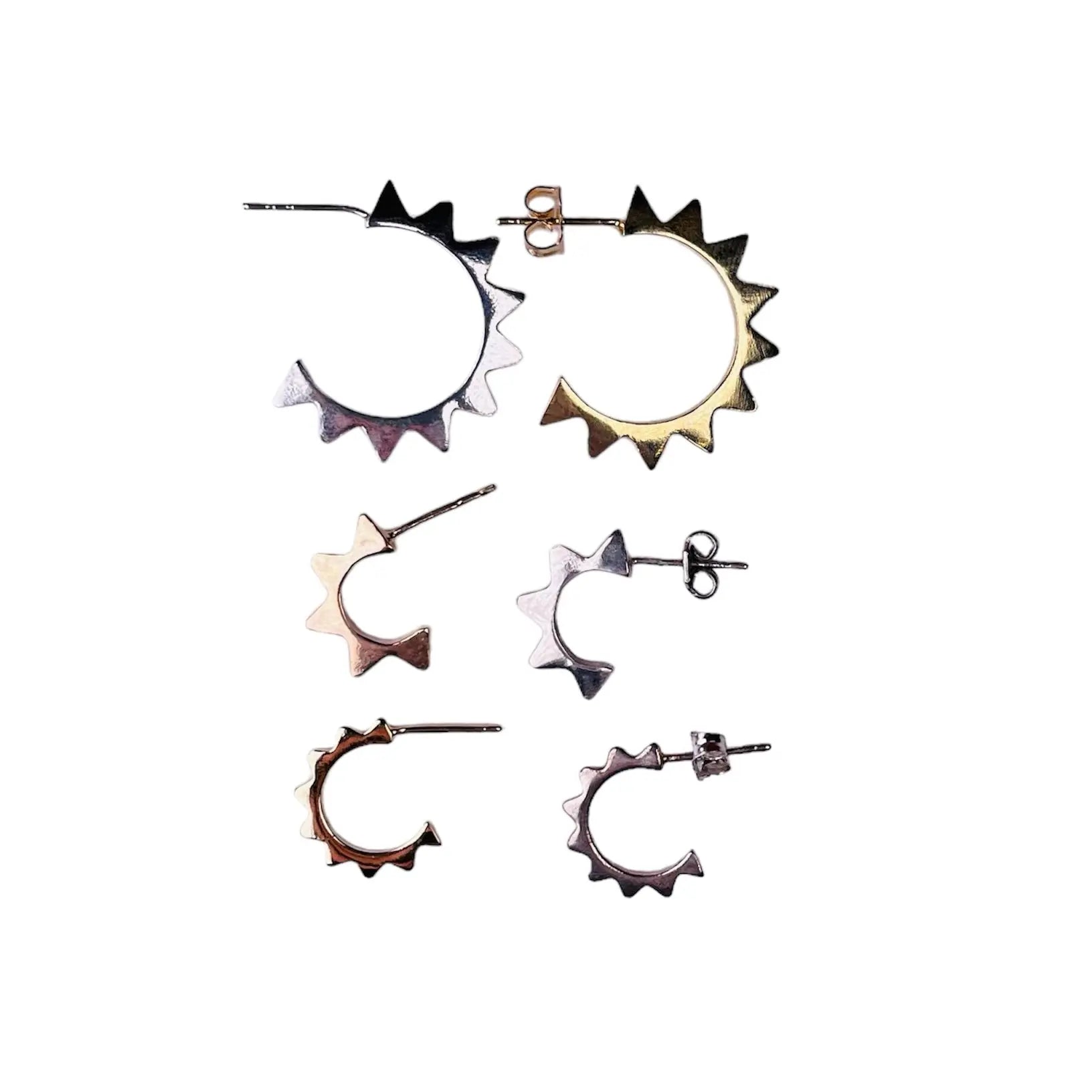 Stiftörhänge - Spetsiga Nitar - L8Hasselblad