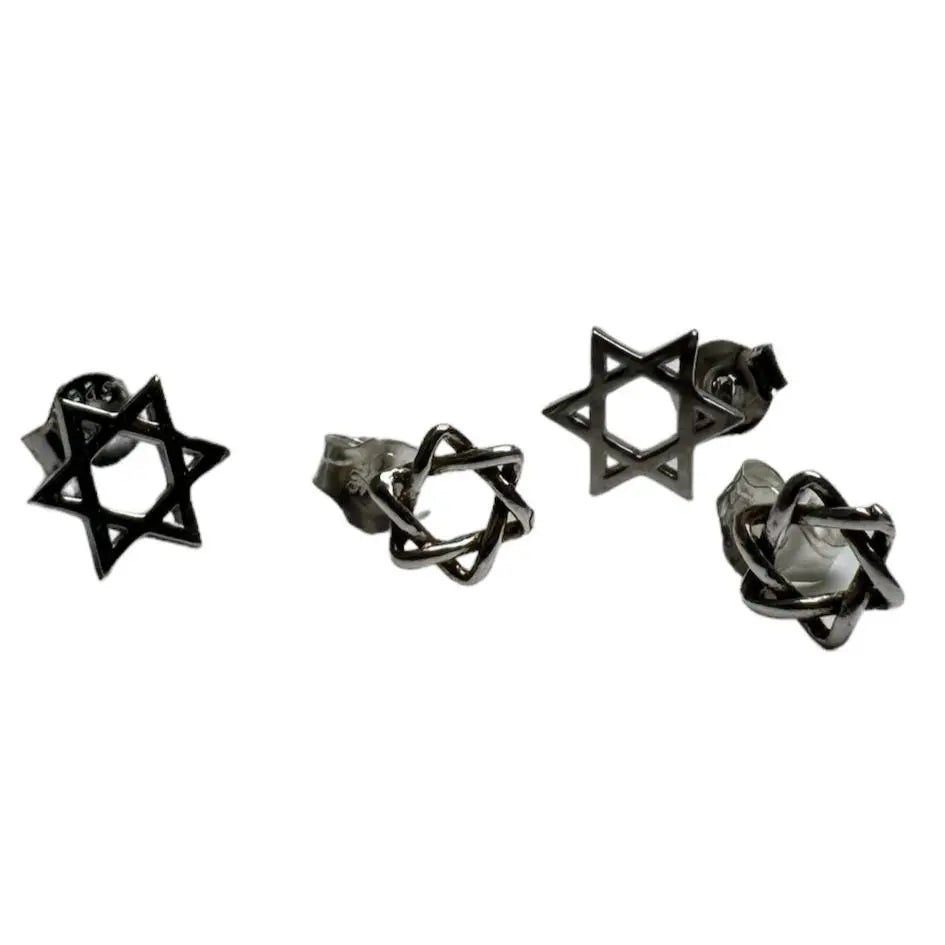 Stiftörhängen - enkla davidsstjärnor - L8Hasselblad