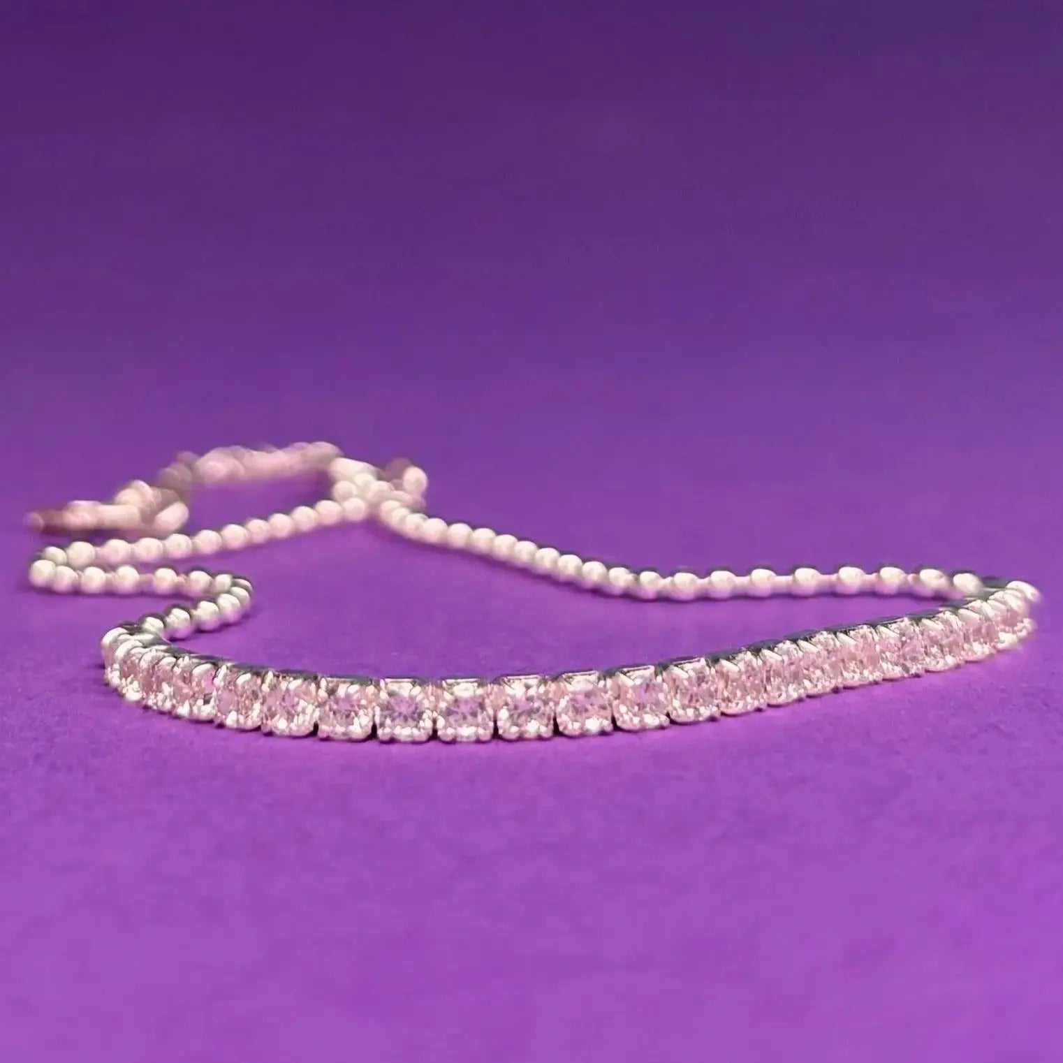 Tennisarmband med vita zirkoner - L8Hasselblad