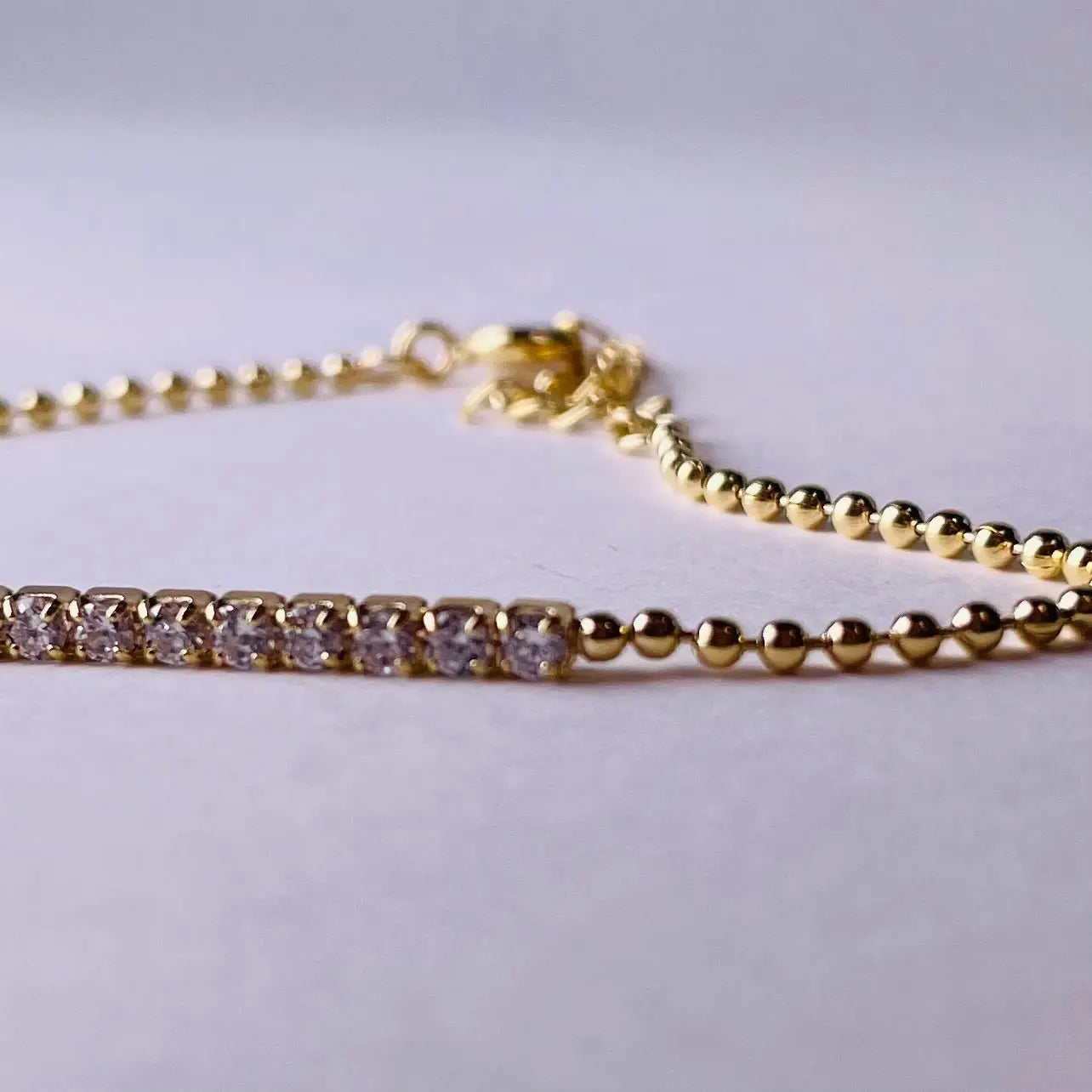 Tennisarmband med vita zirkoner - L8Hasselblad