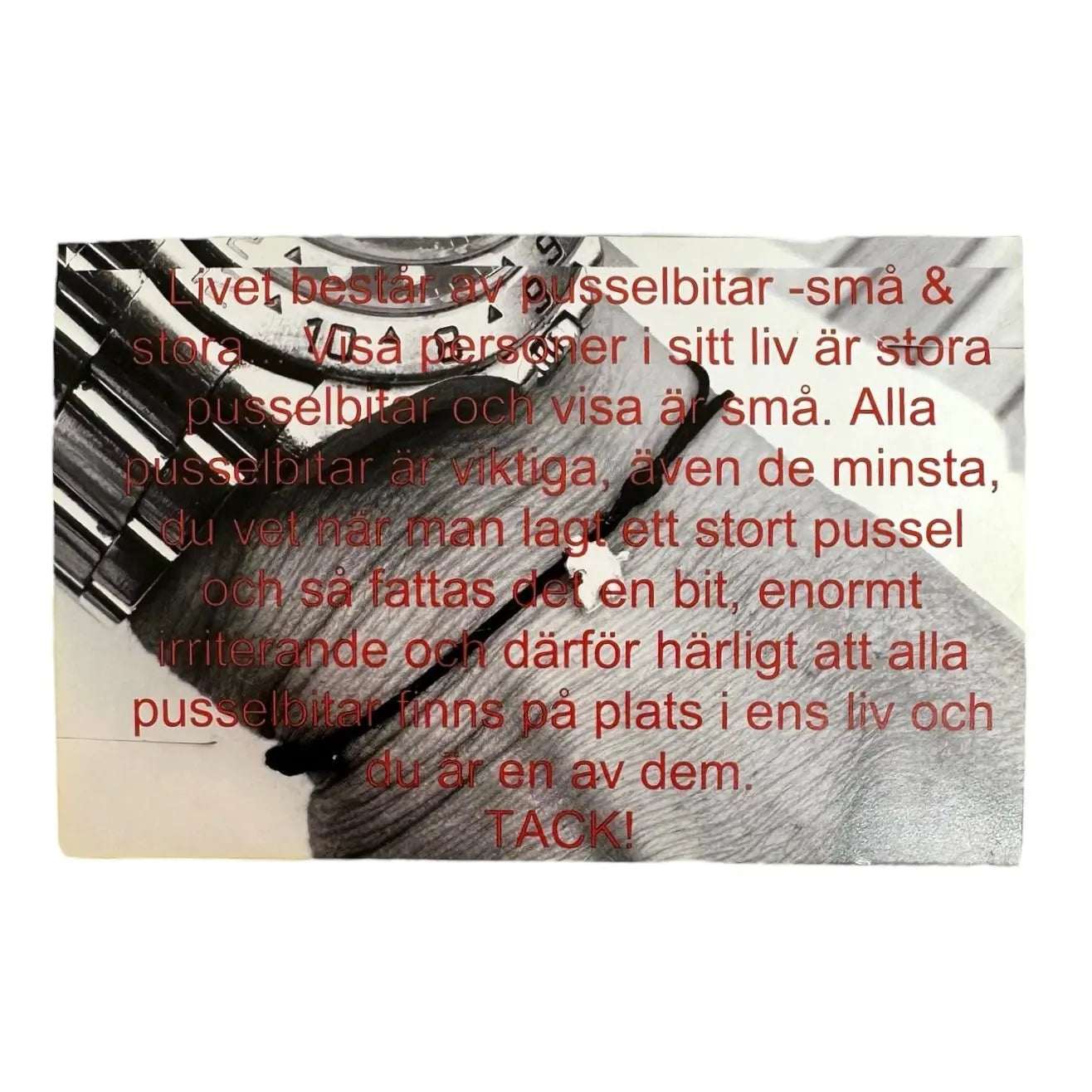 Trådarmband med pusselbit - L8Hasselblad