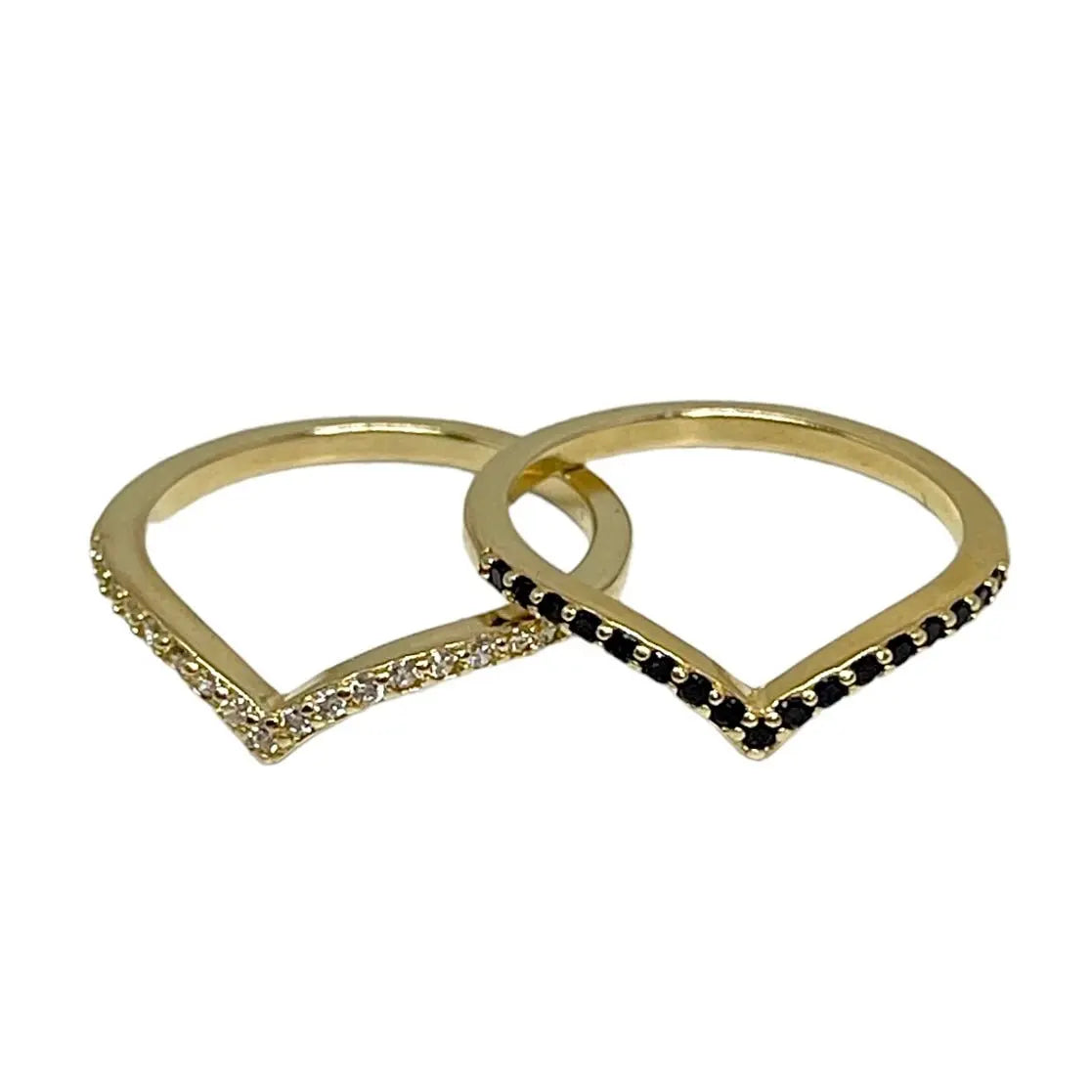 V - ring med zirkoner - L8Hasselblad