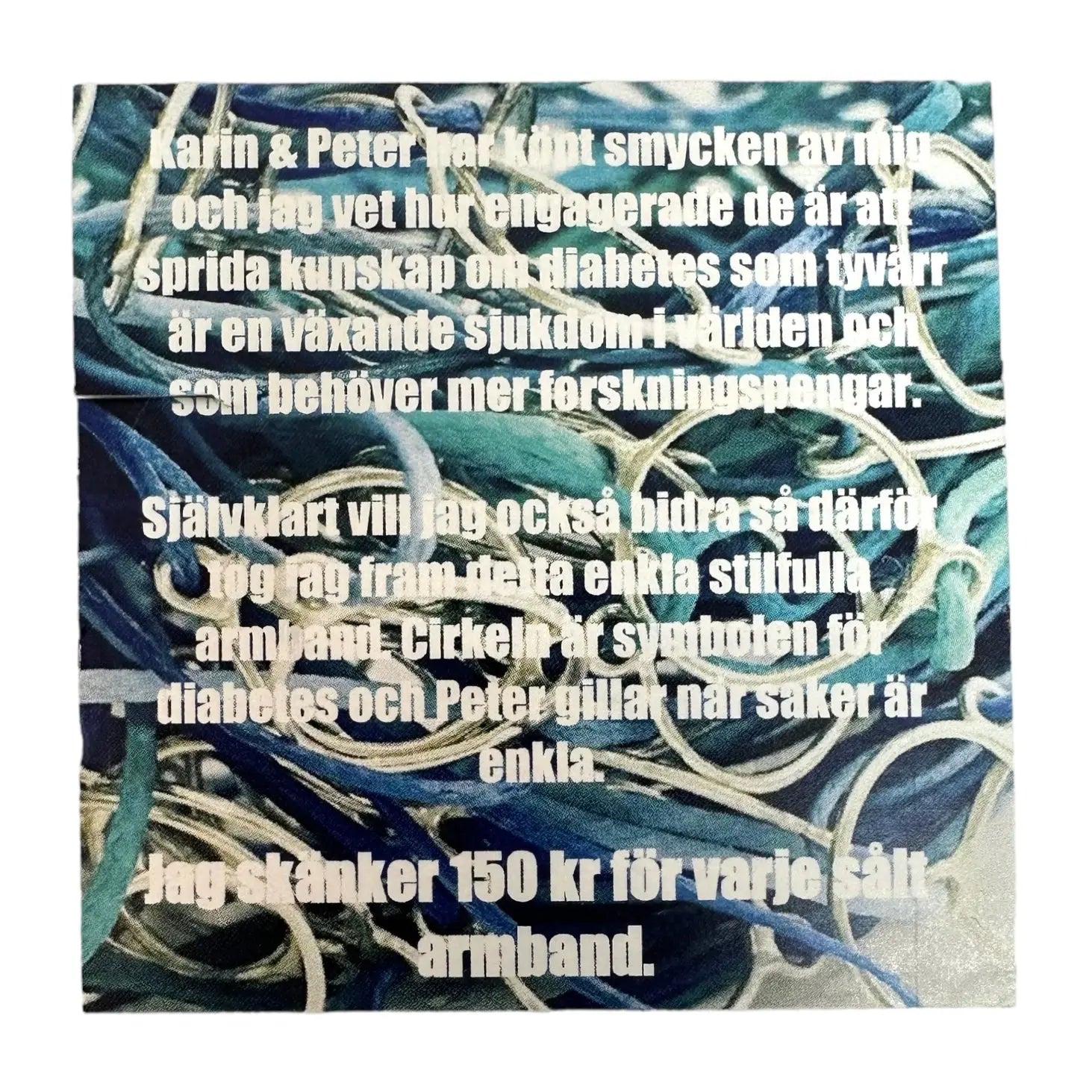 Välgörenhet trådarmband diabetes - L8Hasselblad